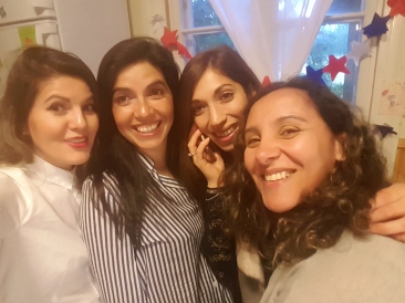 Las Chilenas Consuelo, Viviana, Juanita y Yenifer.